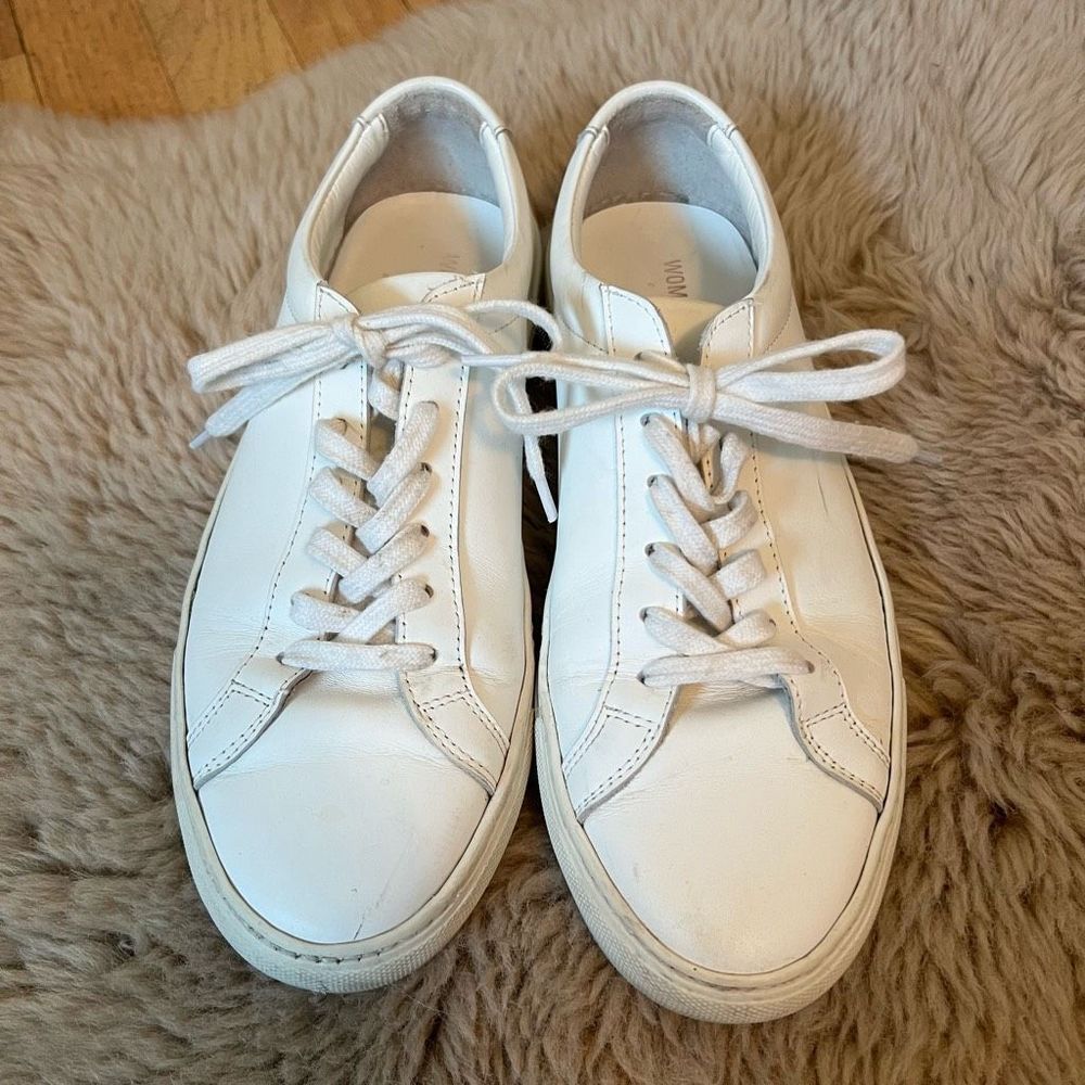 Common Projects White leather sneakers shoes women 38 8